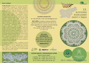 13. Slovenski klekljarski dnevi